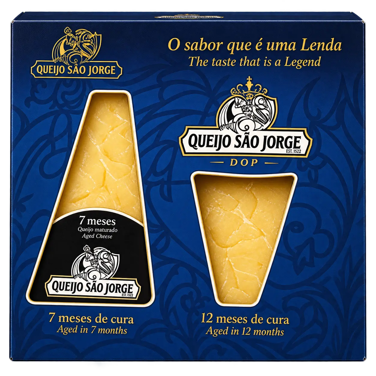 São Jorge PDO cheese pack — 7 and 12 months aged, from the Azores